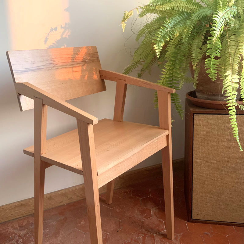 Chaise en hêtre - Conception & Photos #Atelier Mentha